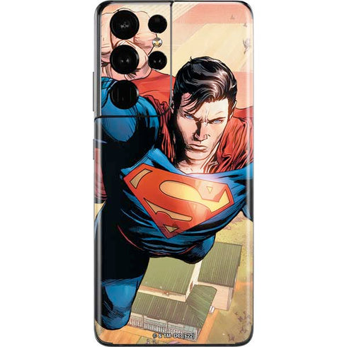 DC Comics Superman Flying Pose Action Comics #957 Art by Patch Zircher Galaxy S21 Ultra 5G Skin